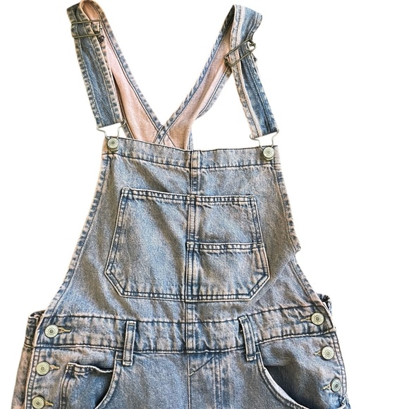 FREE PEOPLE Ziggy Pink Dreams Denim Overalls - Picture 5 of 15